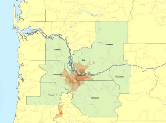 Population density map example