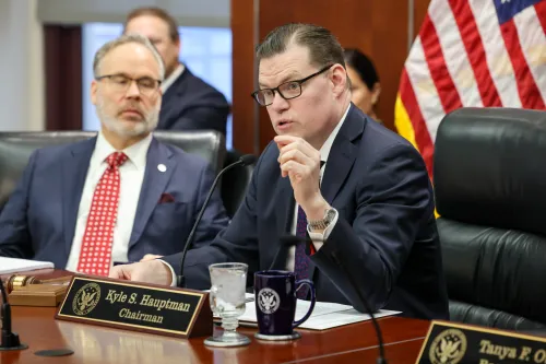 NCUA Chairman Kyle S. Hauptman during the February 27 meeting of the NCUA Board.