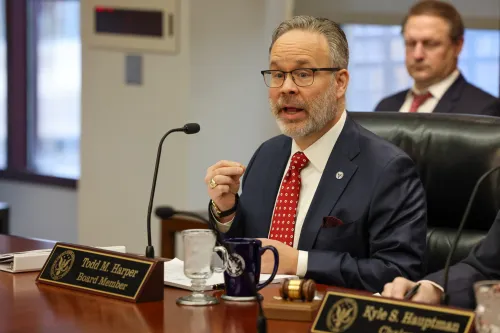 NCUA Board Member Todd M. Harper during a meeting of the NCUA Board